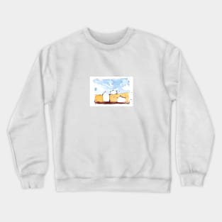 Blue sky and clouds Crewneck Sweatshirt